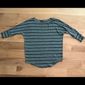 3/4 Sleeve Striped Dolman Sweater - A29